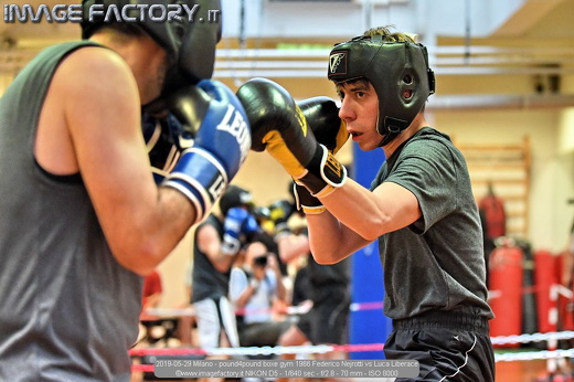 2019-05-29 Milano - pound4pound boxe gym 1966 Federico Nejrotti vs Luca Liberace